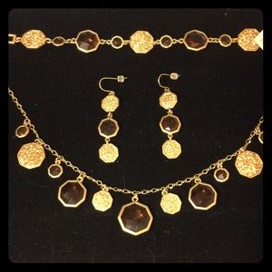 lia sophia necklace bracelet and earring set